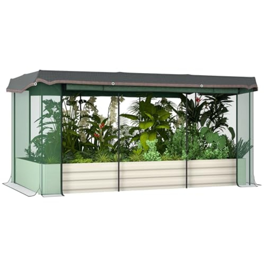 Plants X - Jardinera Elevada Galvanizada de 7.3 x