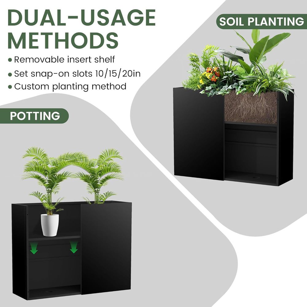 Jardinera Metálica Grande para - Plants X reseña y precio