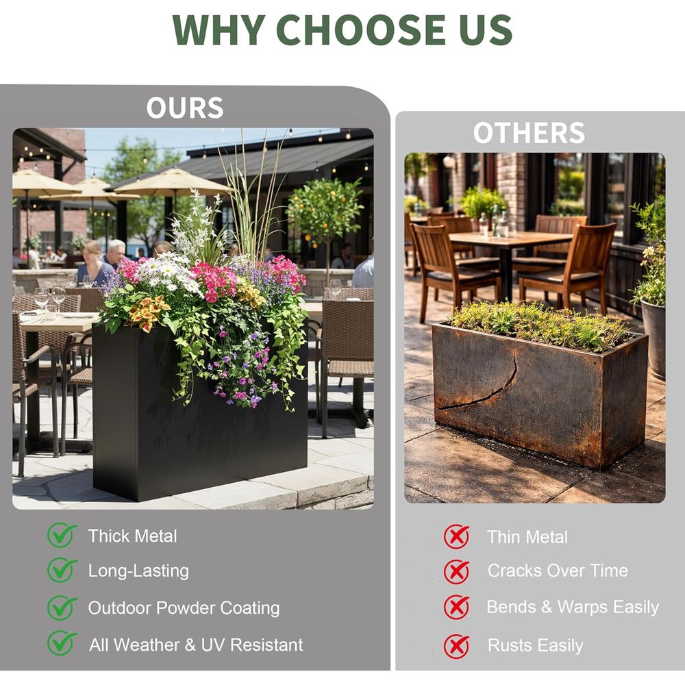 Jardinera Metálica Grande para - Plants X reseña y precio