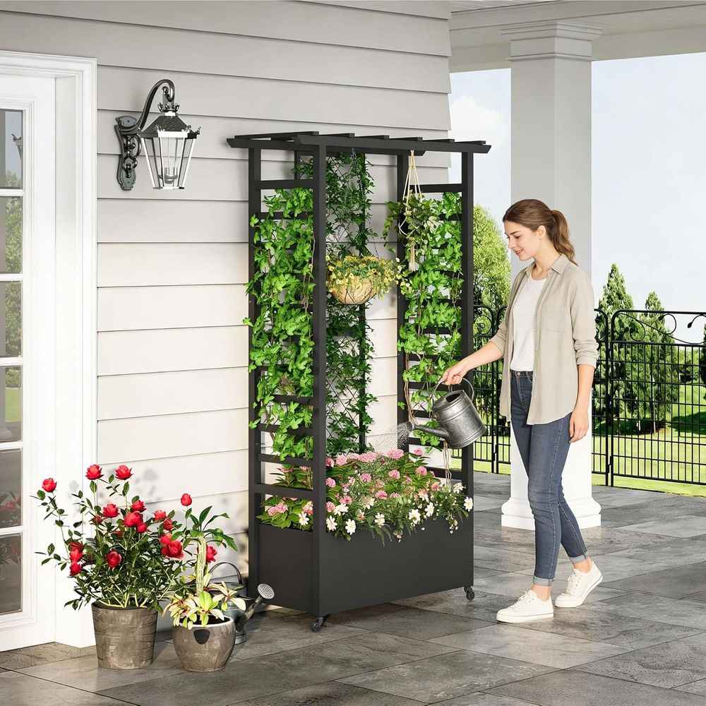 Jardinera Elevada con Enrejado - Plants X reseña y precio
