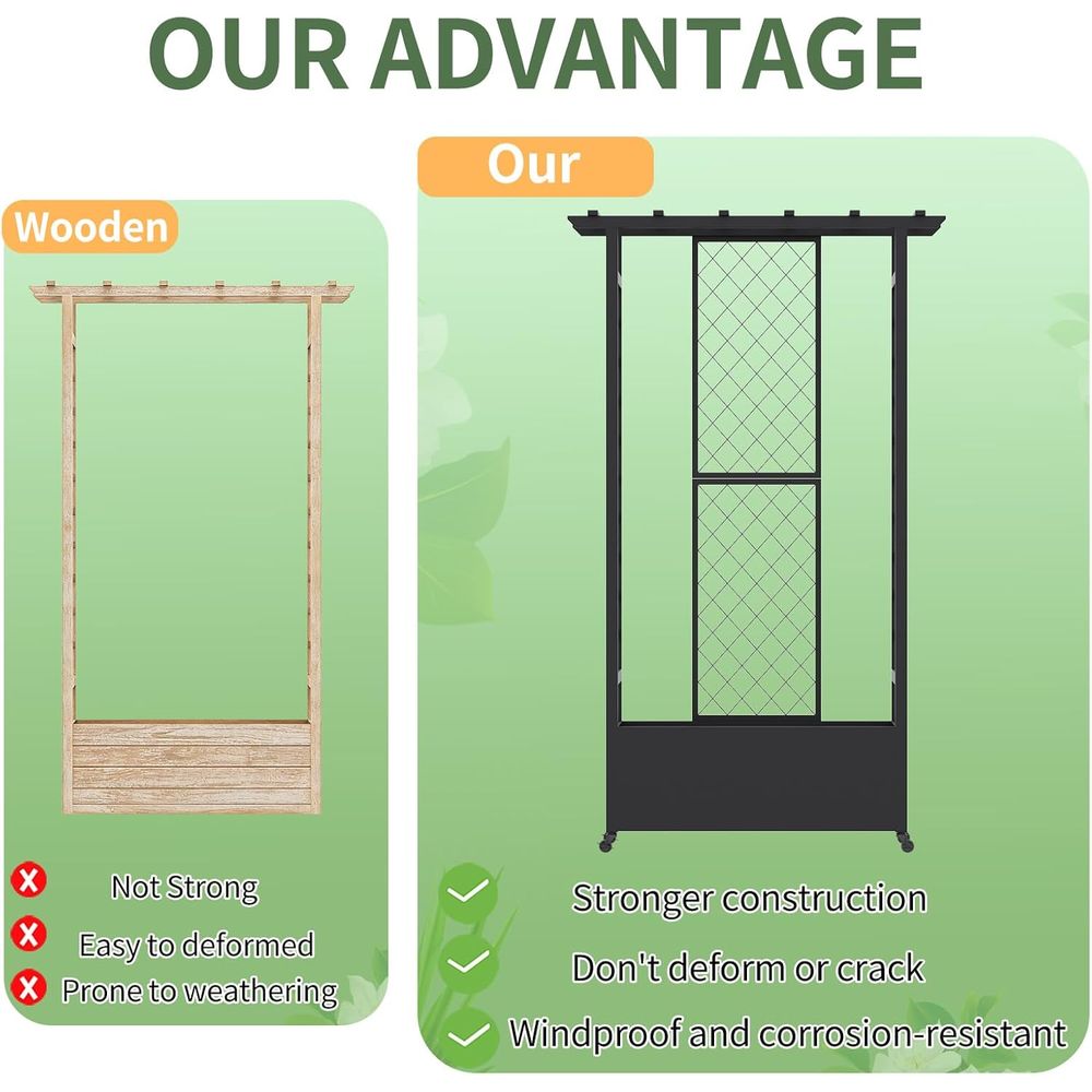 Jardinera Elevada con Enrejado - Plants X reseña y precio
